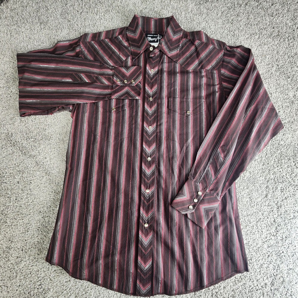 Men's Striped Western Shirt